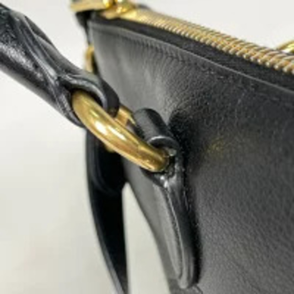 Prada Glace Calfskin Embossed Logo Tote black smooth leather Black - Picture 4 of 7